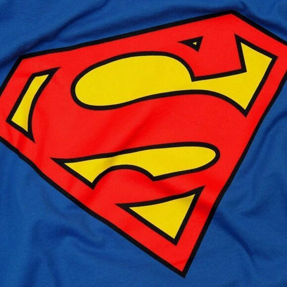 Superman Logo Blue T-Shirt - Picture 2 of 5